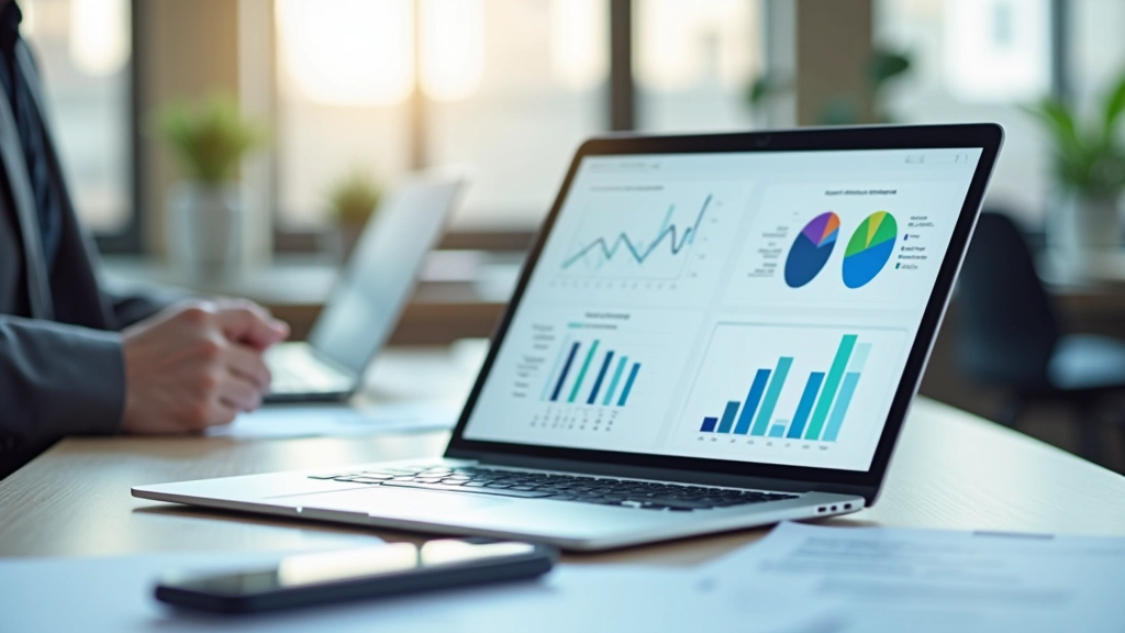 Statistisches Balkendiagramm zeigt wirtschaftliche Trends und Wachstumsindikatoren