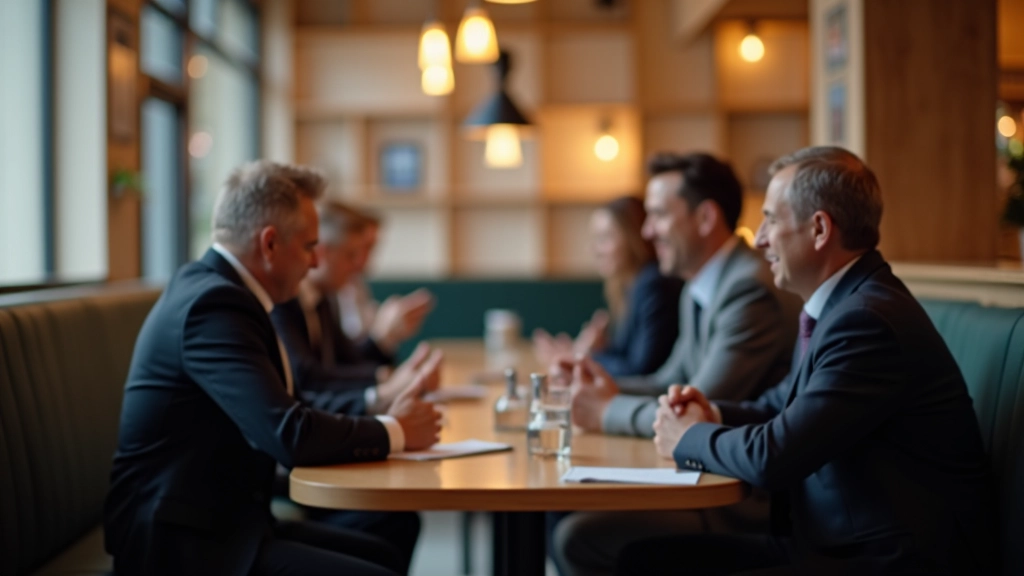 Nahaufnahme von Bürgern verschiedener Generationen beim Gespräch in modernem Café